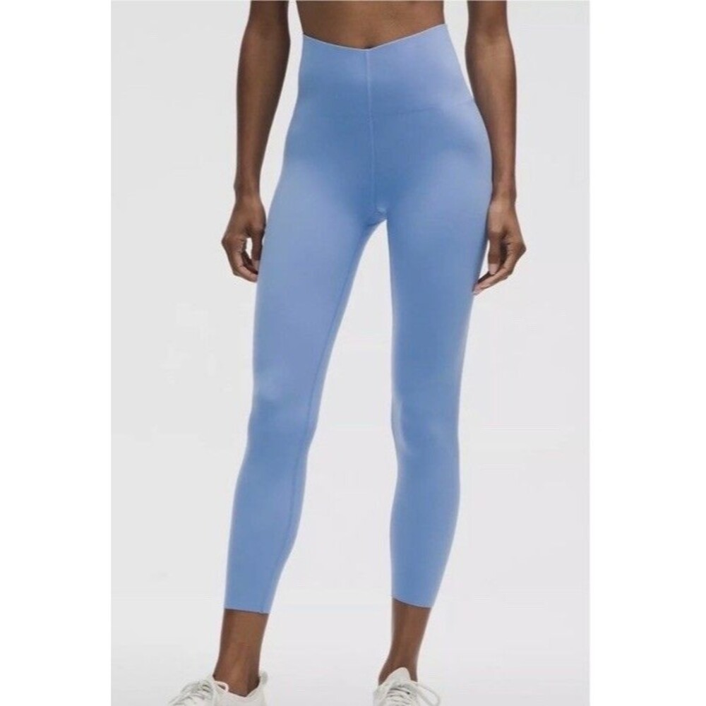 Lululemon Glow Up SHR Tight 25" Prep Blue Women's Size 8 Leggings Run Lift NEW